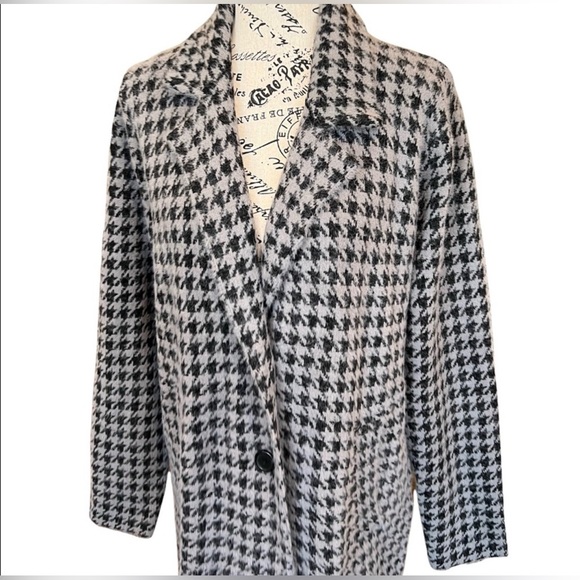 Max Studio Houndstooth Pattern Duster π©Άπ€π€ - Picture 6 of 14